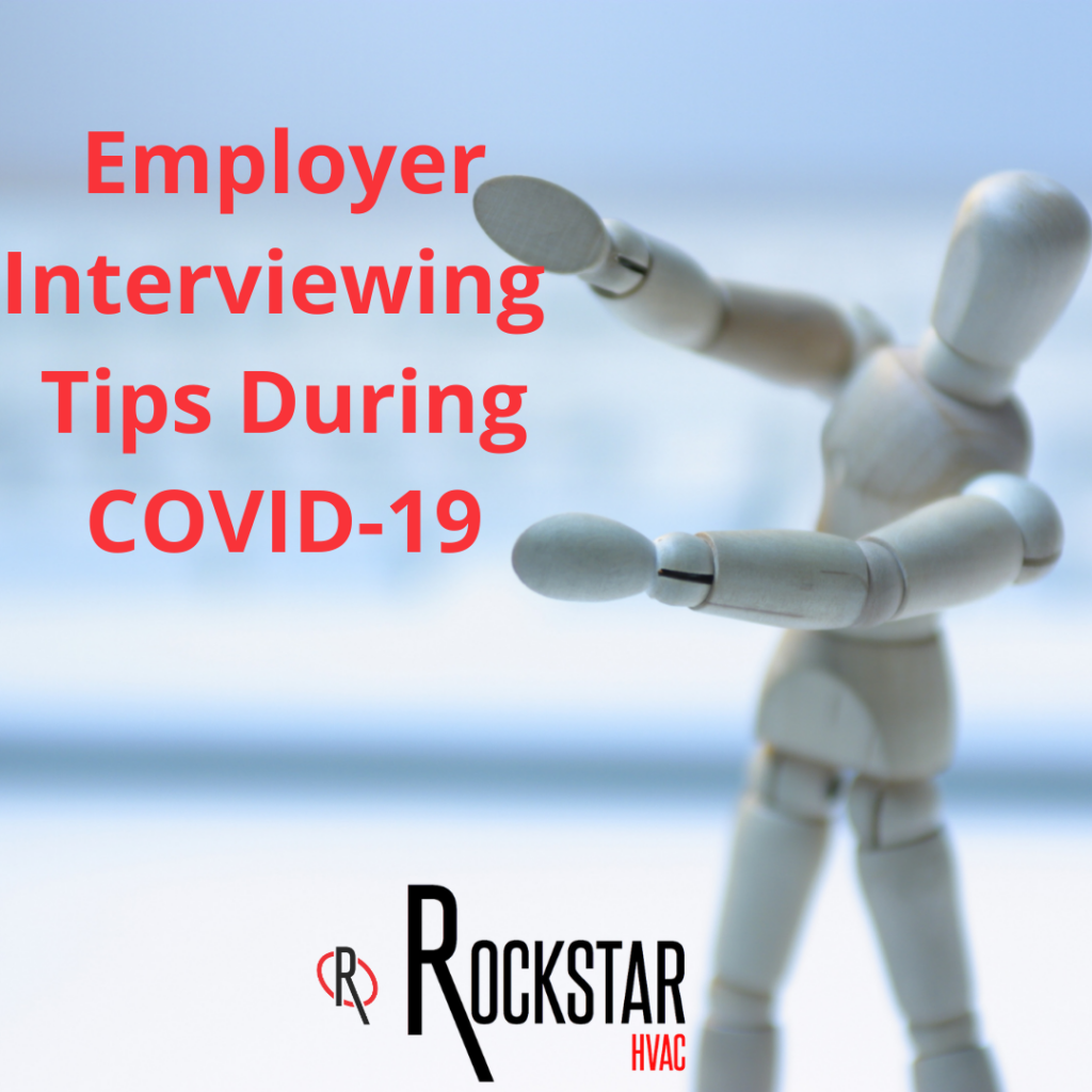 IG Blog- Employer Interviewing Tips During COVID19 Picture: grey toy in front of keyboard pointing to title