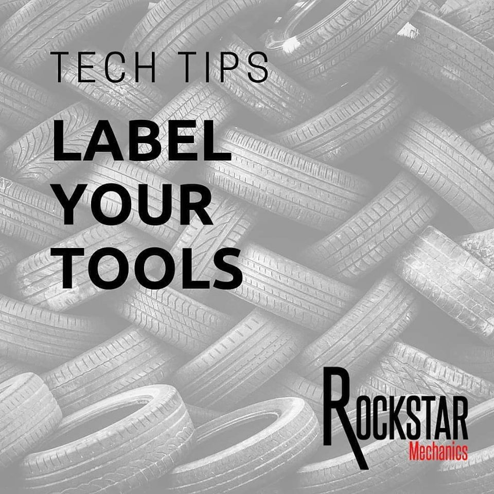 tech tips mechanics label your tools