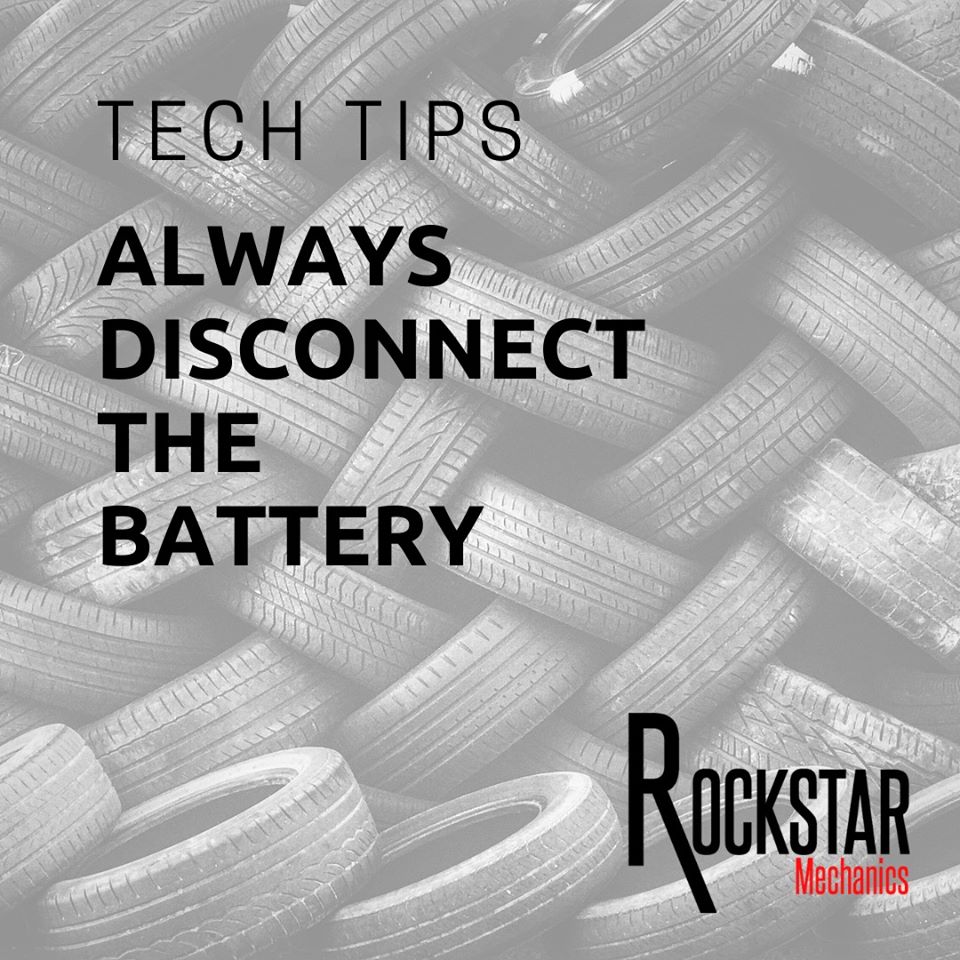 tech tips mechanic disconnect the battery