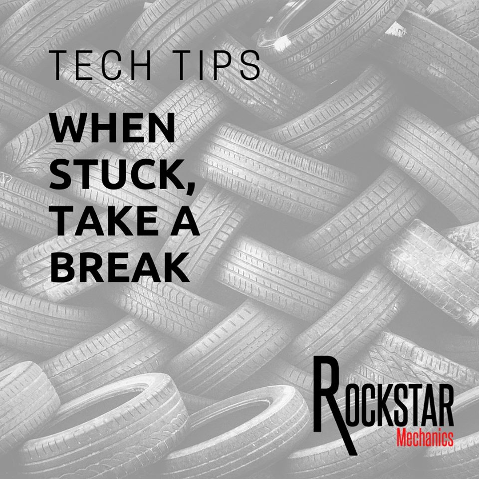 tech tips when stuck take a break